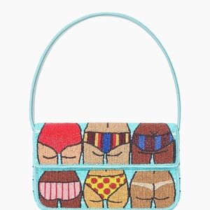 STAUD Tommy Beaded Beach Bums Shoulder Bag